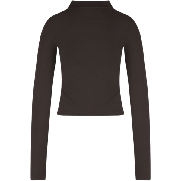 2025 Wallien Womens Rash Guard With Zip 102045001 - Coffee